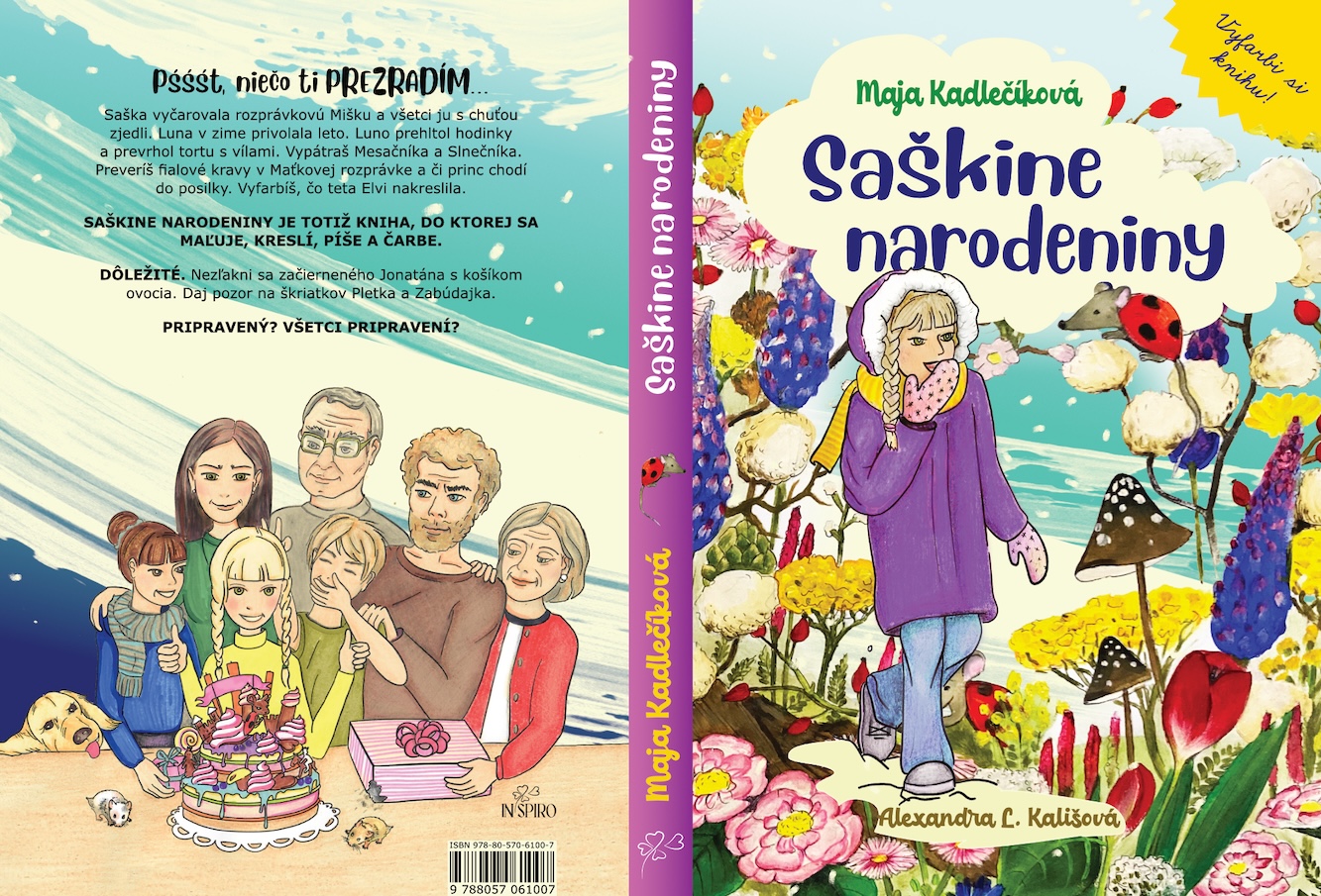 Máte pastelky? Tak smelo do toho! Vymaľujte Sašku podľa svojich snov a seba.